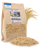 Rice Husks 3L - silica (silicon) for healthy plants, mulch as sun protection for raised beds, vegetable & houseplants, bedding additive for happy chickens, quails, terrariums.